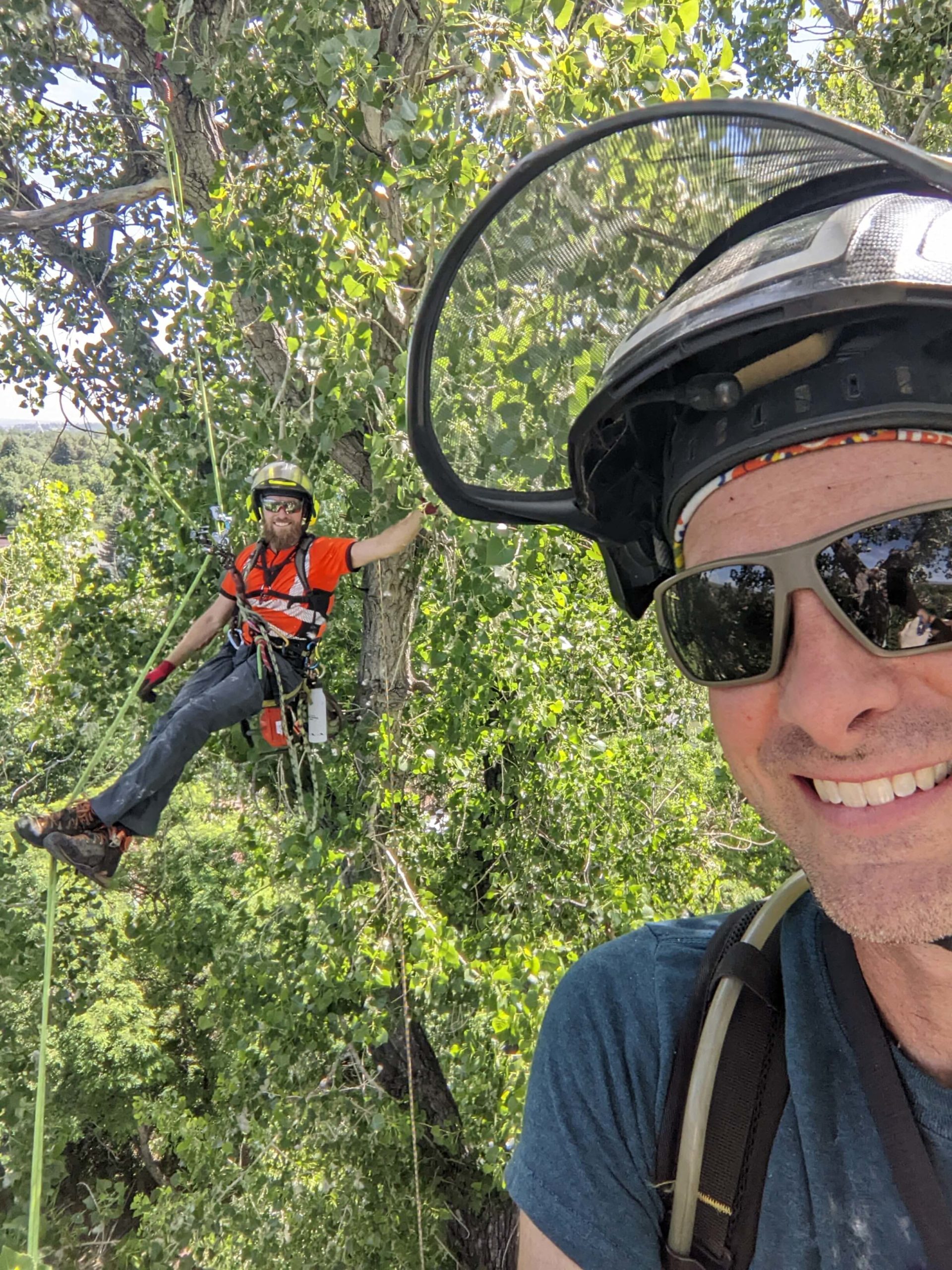 Charlie Adams and co-worker